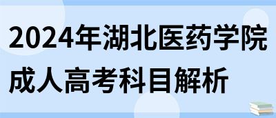 2024年湖北医药学院成人高考科目解析