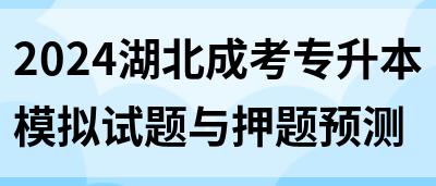 2024湖北成考专升本模拟试题与押题预测