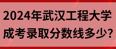 2024年武汉工程大学成考录取分数线多少？