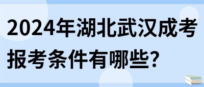 2024年湖北武汉成考报考条件有哪些？(图1)