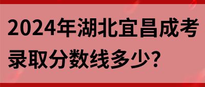 2024年湖北宜昌成考录取分数线多少？(图1)