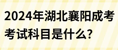 2024年湖北襄阳成考考试科目是什么？(图1)